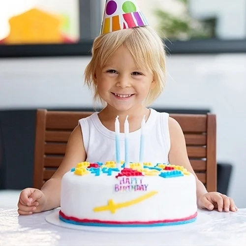 kindergarten, birthday, Kuchen, Kind, Partyhut