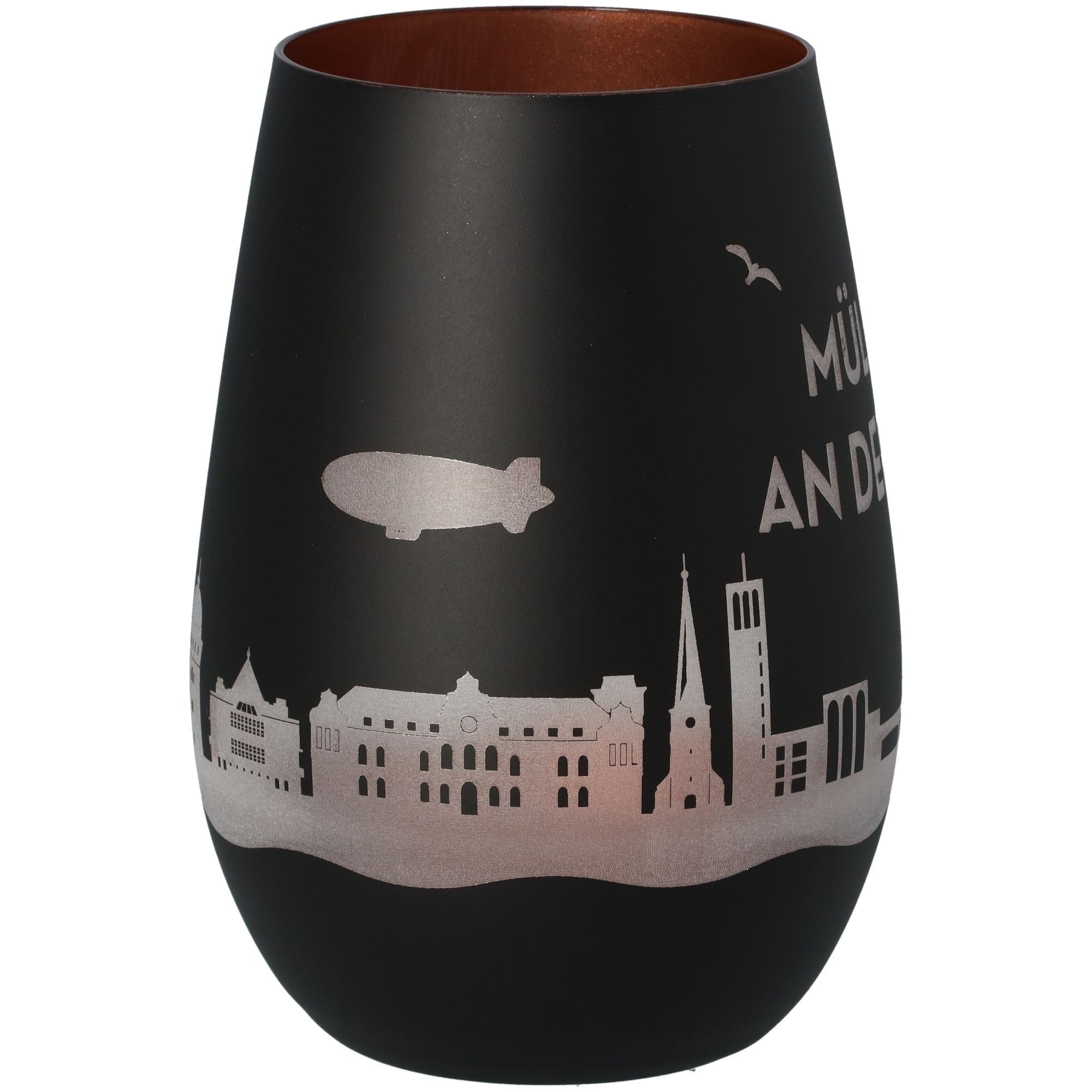 b54eef8b518bf5f46bb7137403fe16fd8f05f600 Windlicht Skyline Mülheim an der Ruhr Schwarz/Bronze