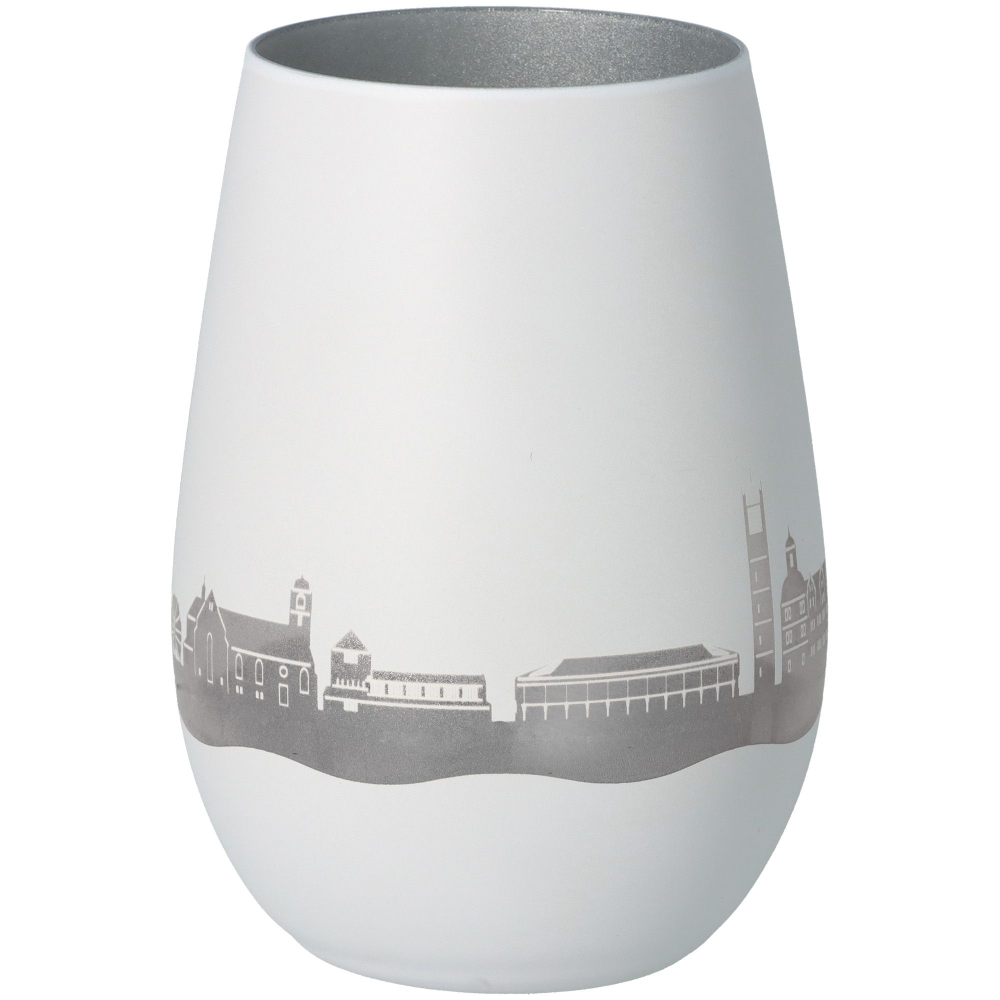 Windlicht Skyline Paderborn Weiß/Silber Windlicht Skyline Paderborn Weiß/Silber