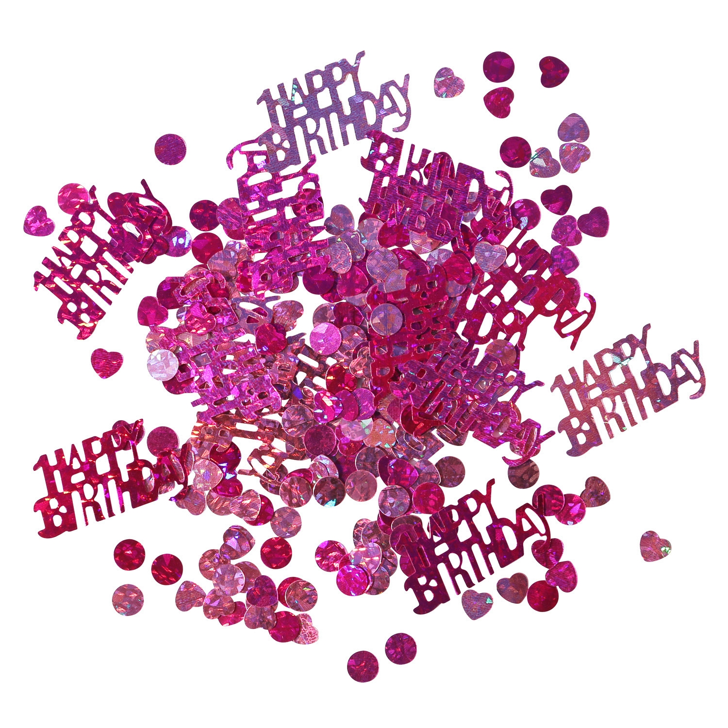 Konfetti "Happy Birthday", Pink