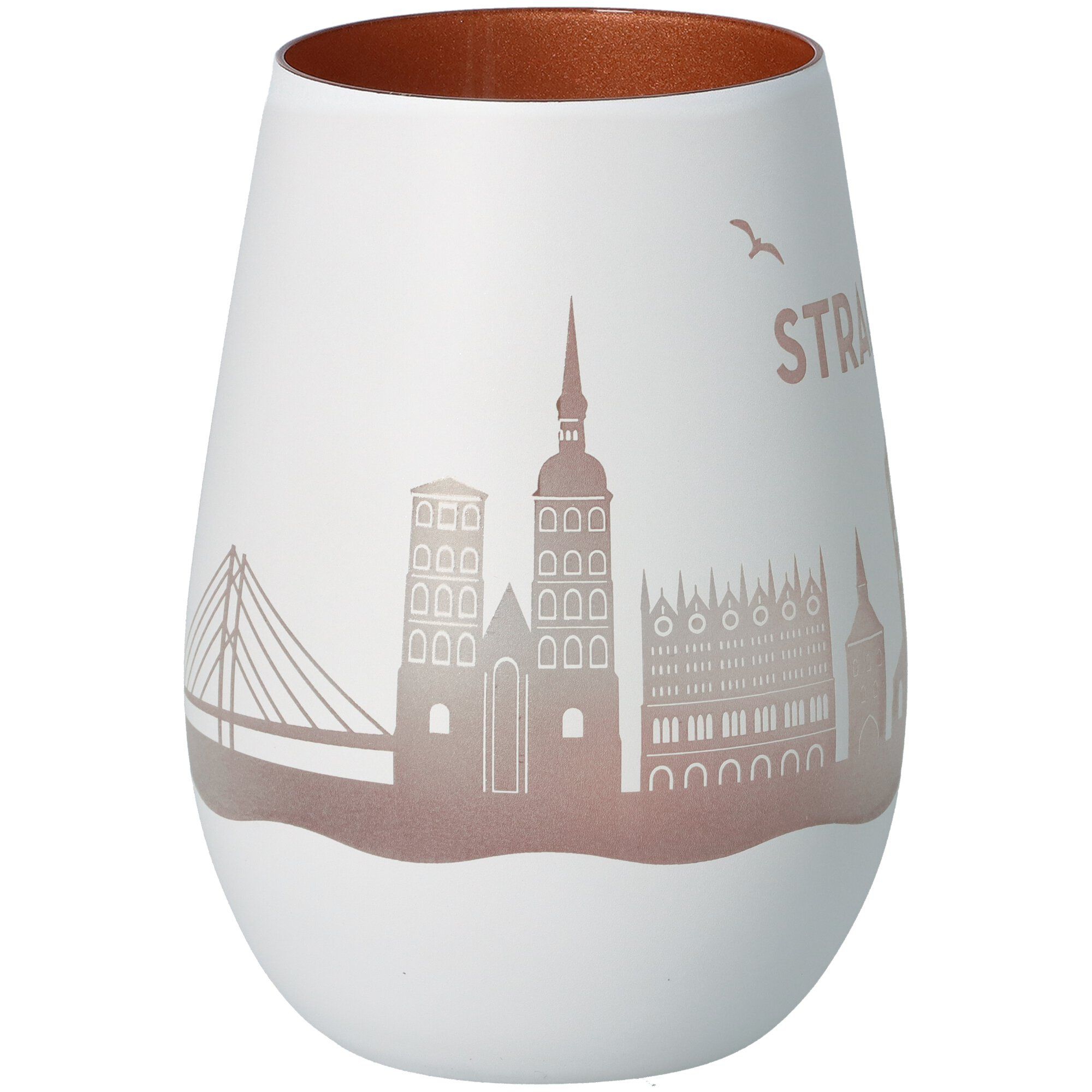 Windlicht Skyline Stralsund Weiß/Bronze Windlicht Skyline Stralsund Weiß/Bronze