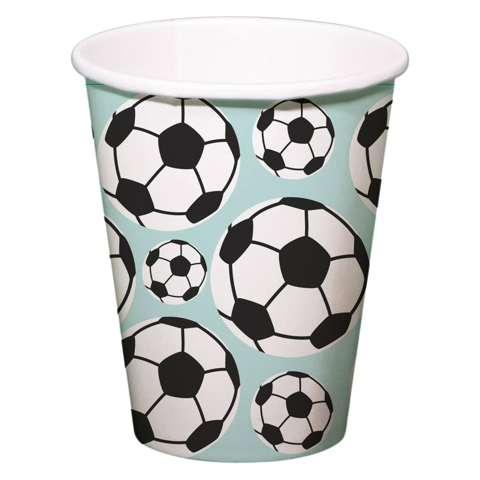 8 Pappbecher "Fußball" Fußball, Sport, Pokal, Töpferei