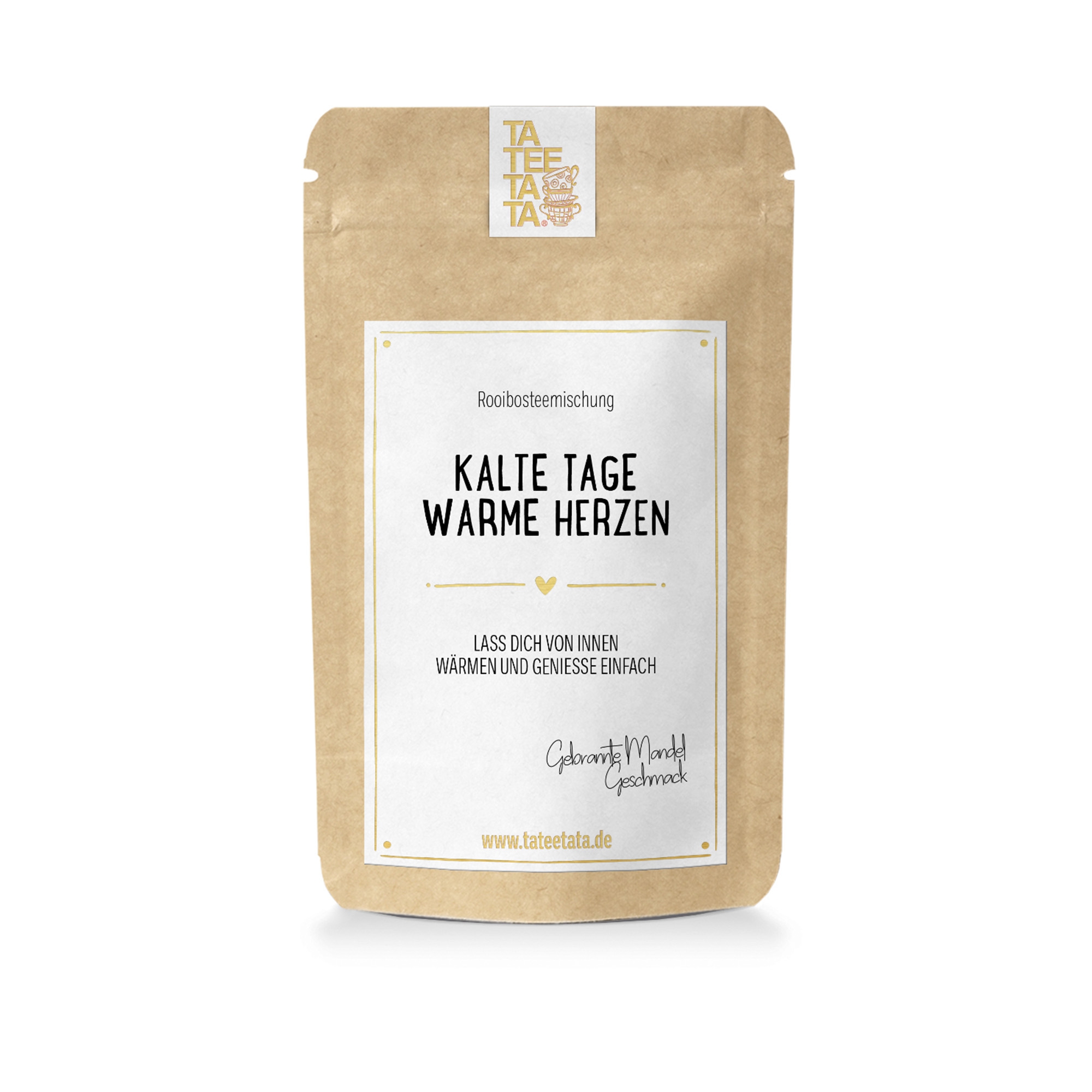 Tee "Kalte Tage Warme Herzen" Gebrannte Mandel Geschmack, 15 g Pulver