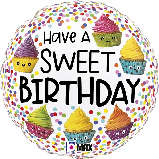 Folienballon "Have a sweet..." H.B. 45cm Folienballon "Have a sweet..." H.B. 45cm