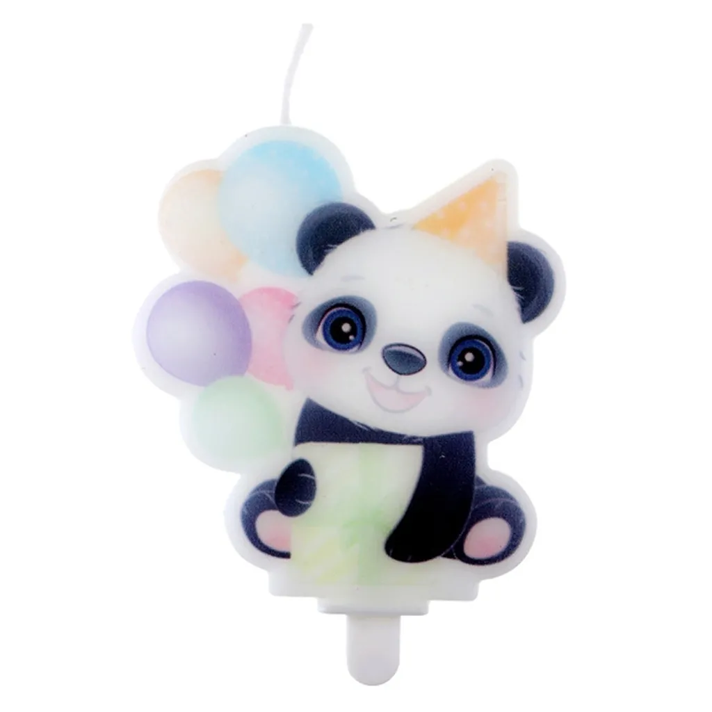 Panda Party - Deko-Kerze