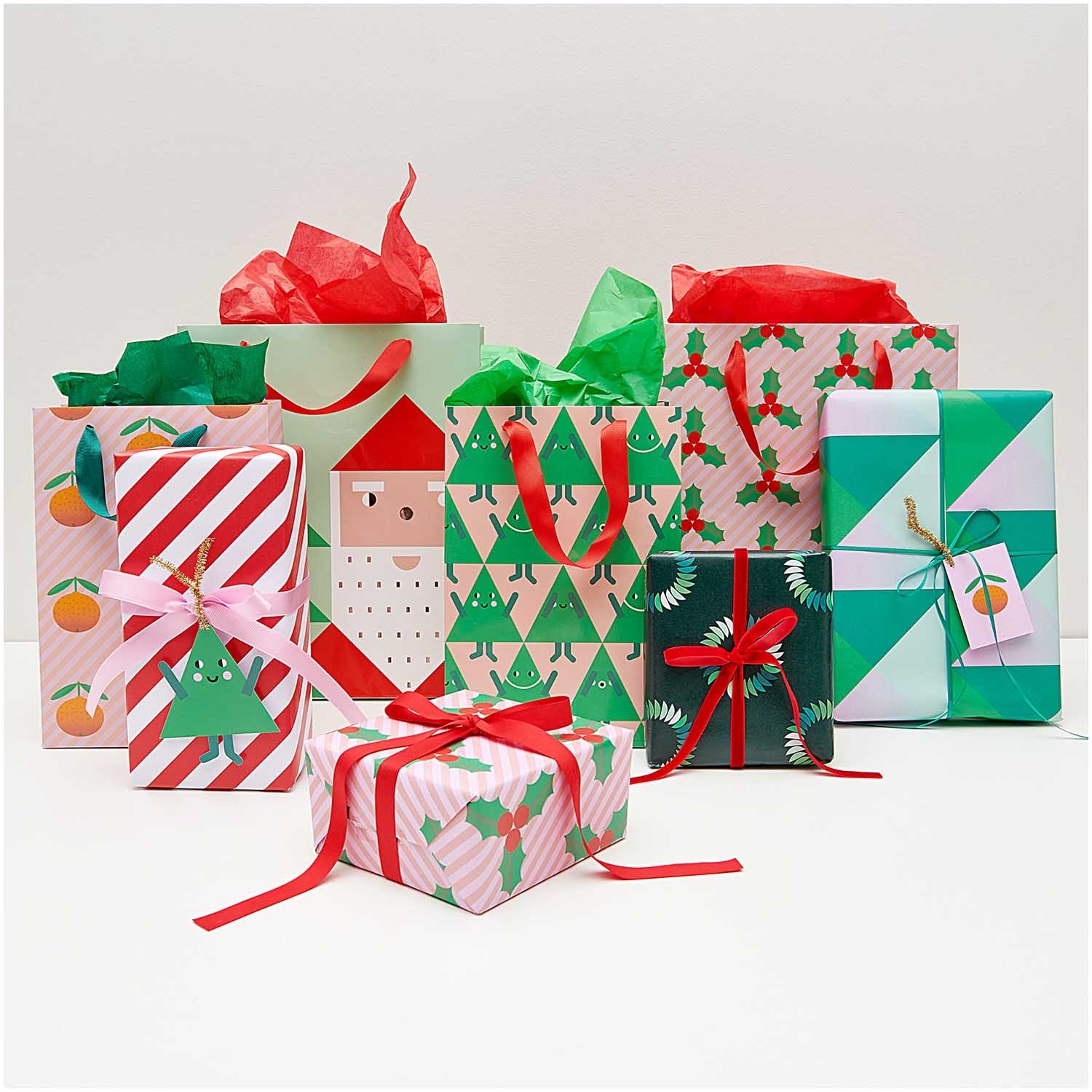 Weihnachtsgeschenkpapier "Weihnachtsmann", 2 m