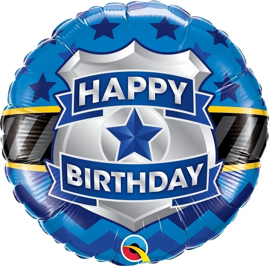 Luftballon, Birthday, Happy Birthday, Rundballon, Blau