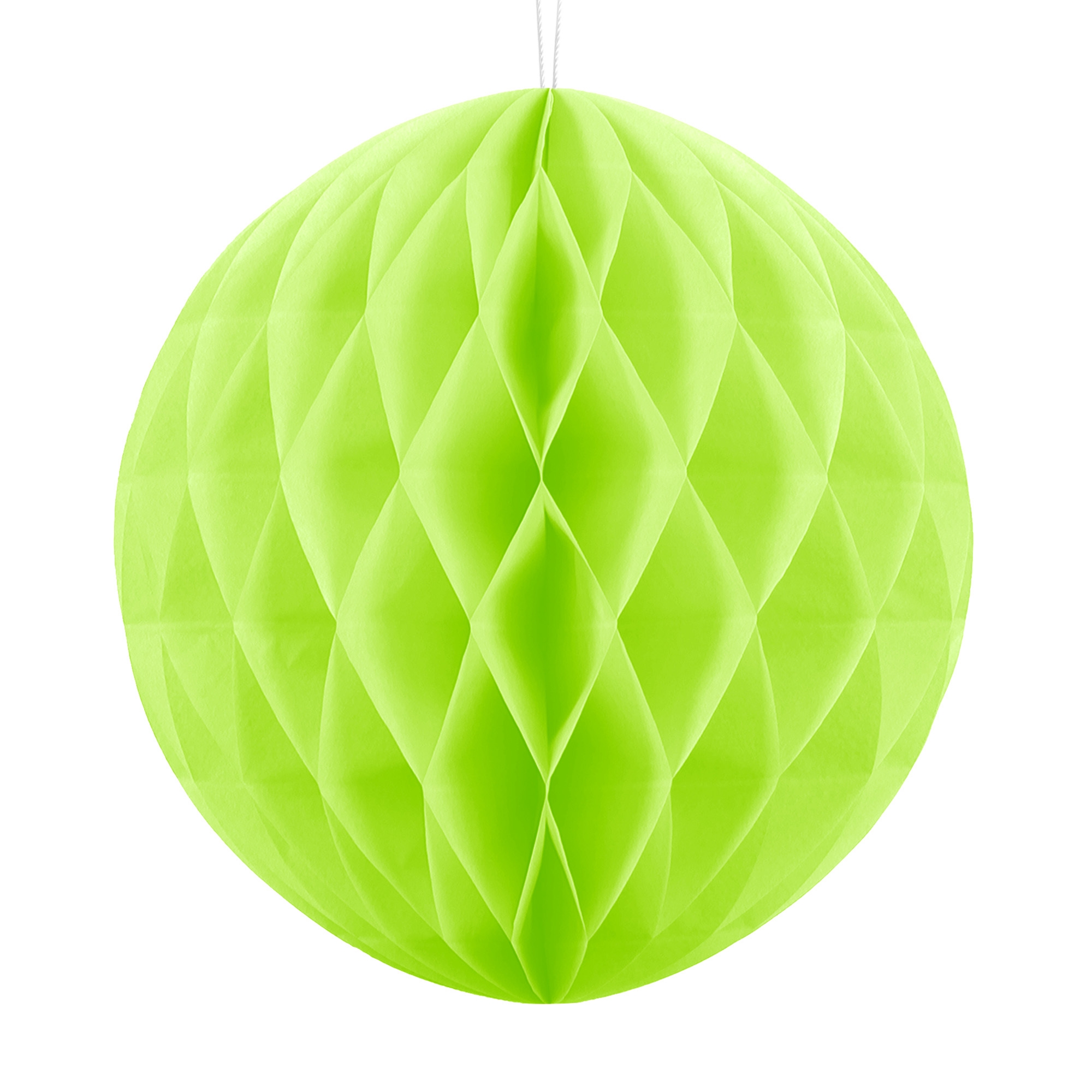 Honeycomb Balls "Apfelgrün" 20 cm Papier, Lampe, Sphäre
