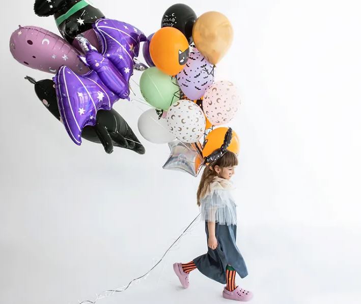 6 Latexballons im Set "Hokus Pokus Katze"
