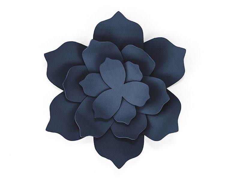 DIY Bastelset Blumen Dunkelblau 36 tlg. DIY Bastelset Blumen Dunkelblau 36 tlg.