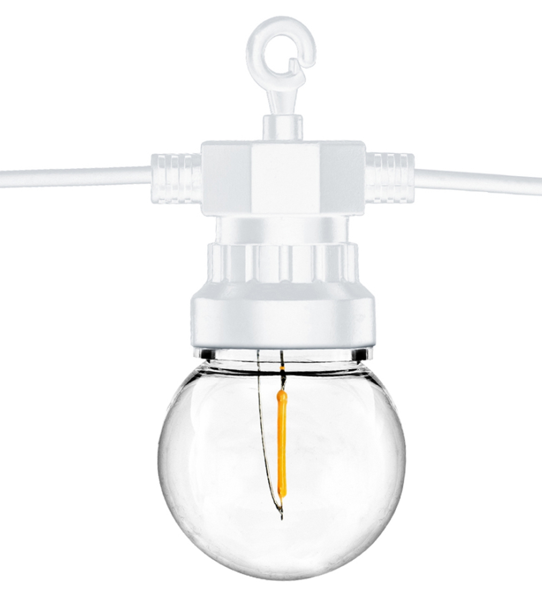 Vintage Lichterkette in Weiß - Indoor/Outdoor Vintage Lichterkette in Weiß - Indoor/Outdoor