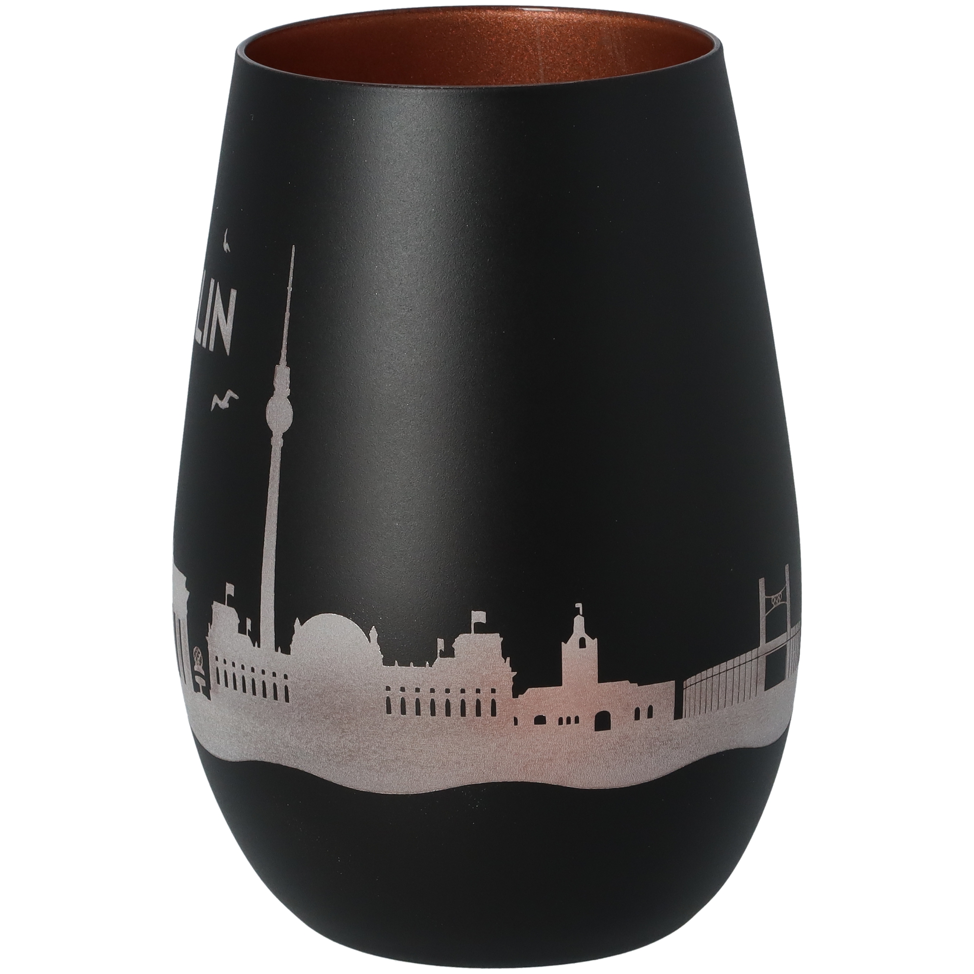 Windlicht Skyline Berlin Schwarz/Bronze Windlicht Skyline Berlin Schwarz/Bronze