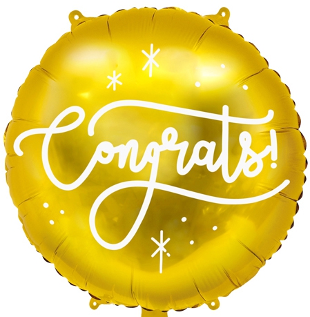 Folienballon "Congrats" 43 cm Folienballon "Congrats" 43 cm