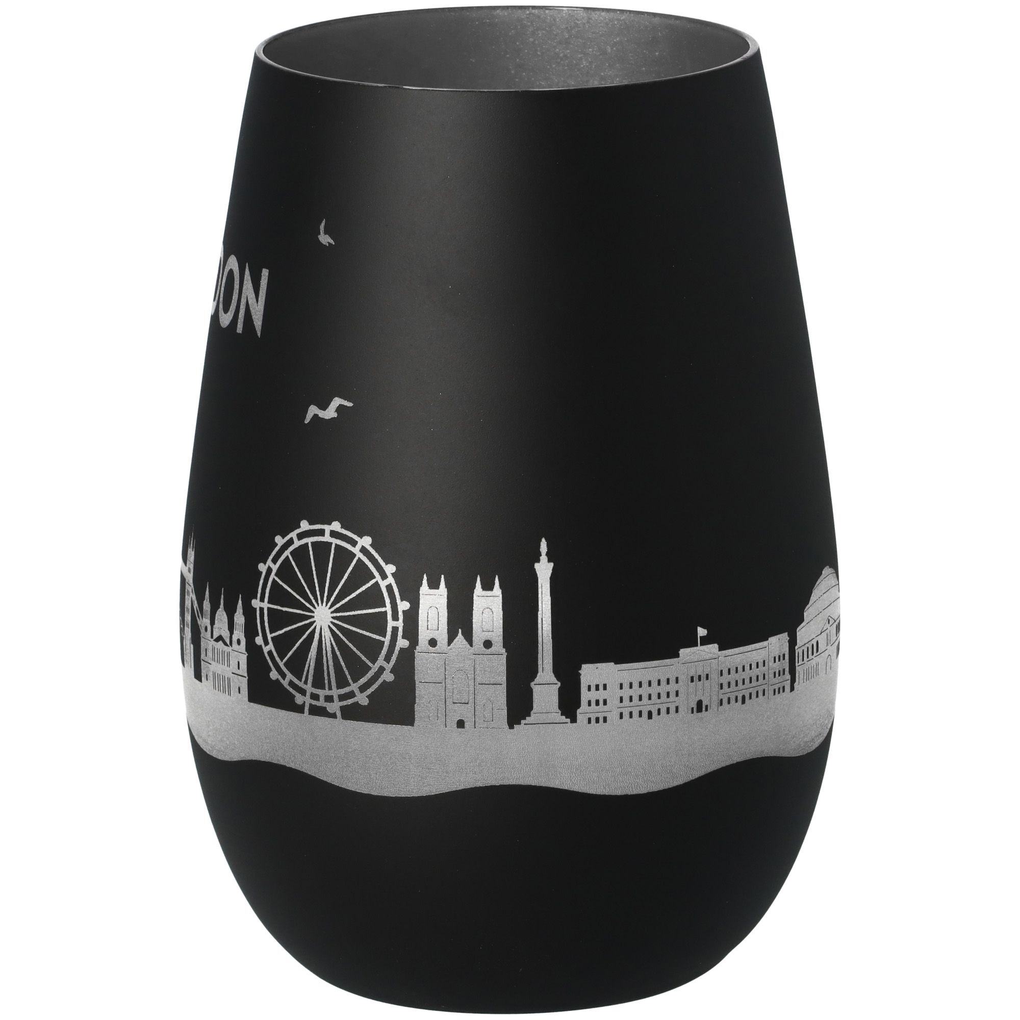 Windlicht Skyline London Schwarz/Silber Windlicht Skyline London Schwarz/Silber