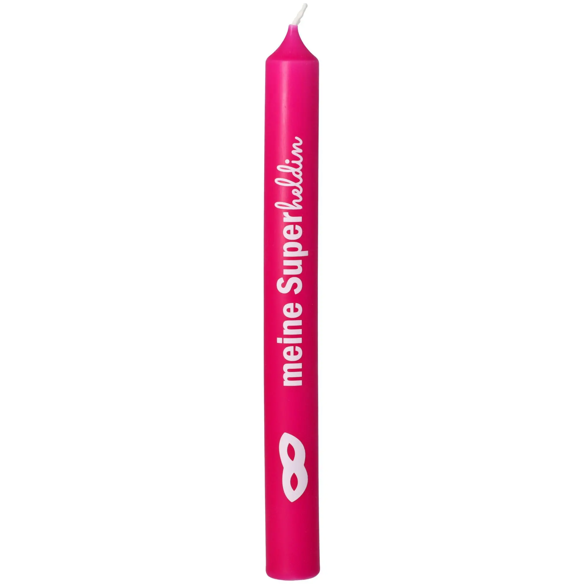 Stabkerze Fuchsia "Meine Superheldin"