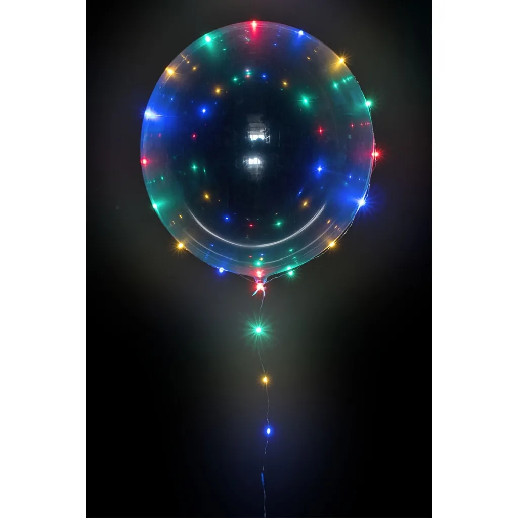 Ballon, Luftballon, LED, Lichterkette, Transparenter Ballon