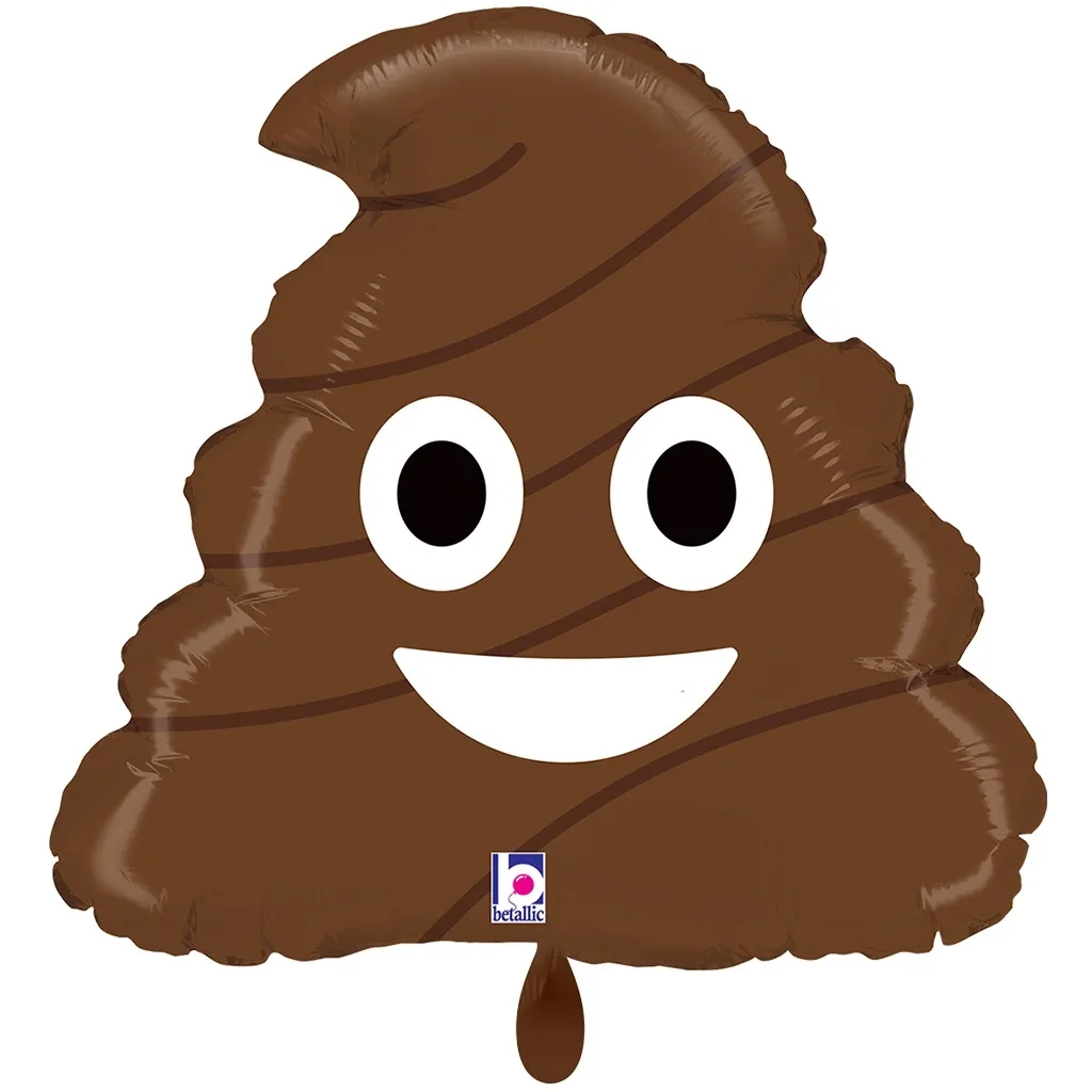Folienballon "Emoji Poo" 45cm