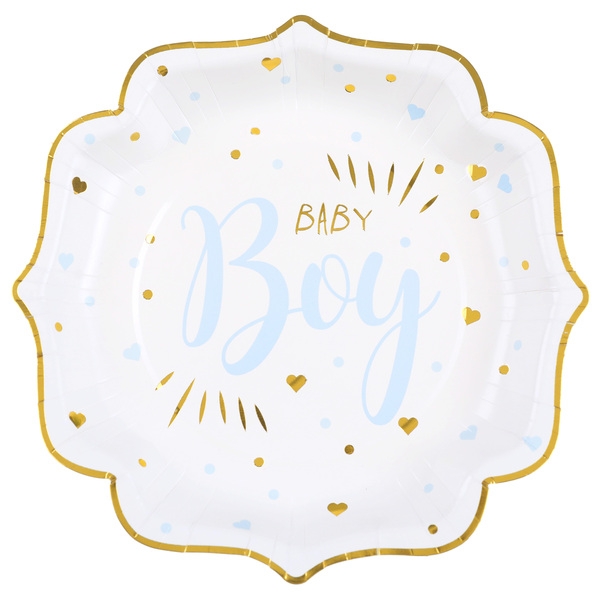 10 Pappteller "Baby Boy"