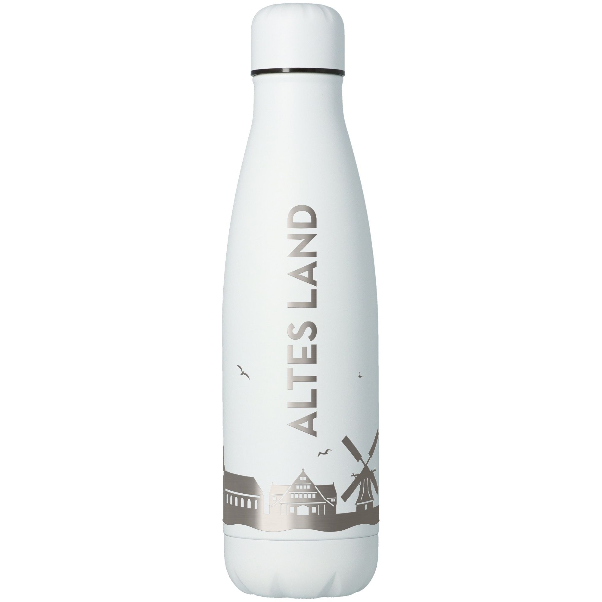 Trinkflasche Skyline Altes Land Weiß 500ml Trinkflasche Skyline Altes Land Weiß 500ml