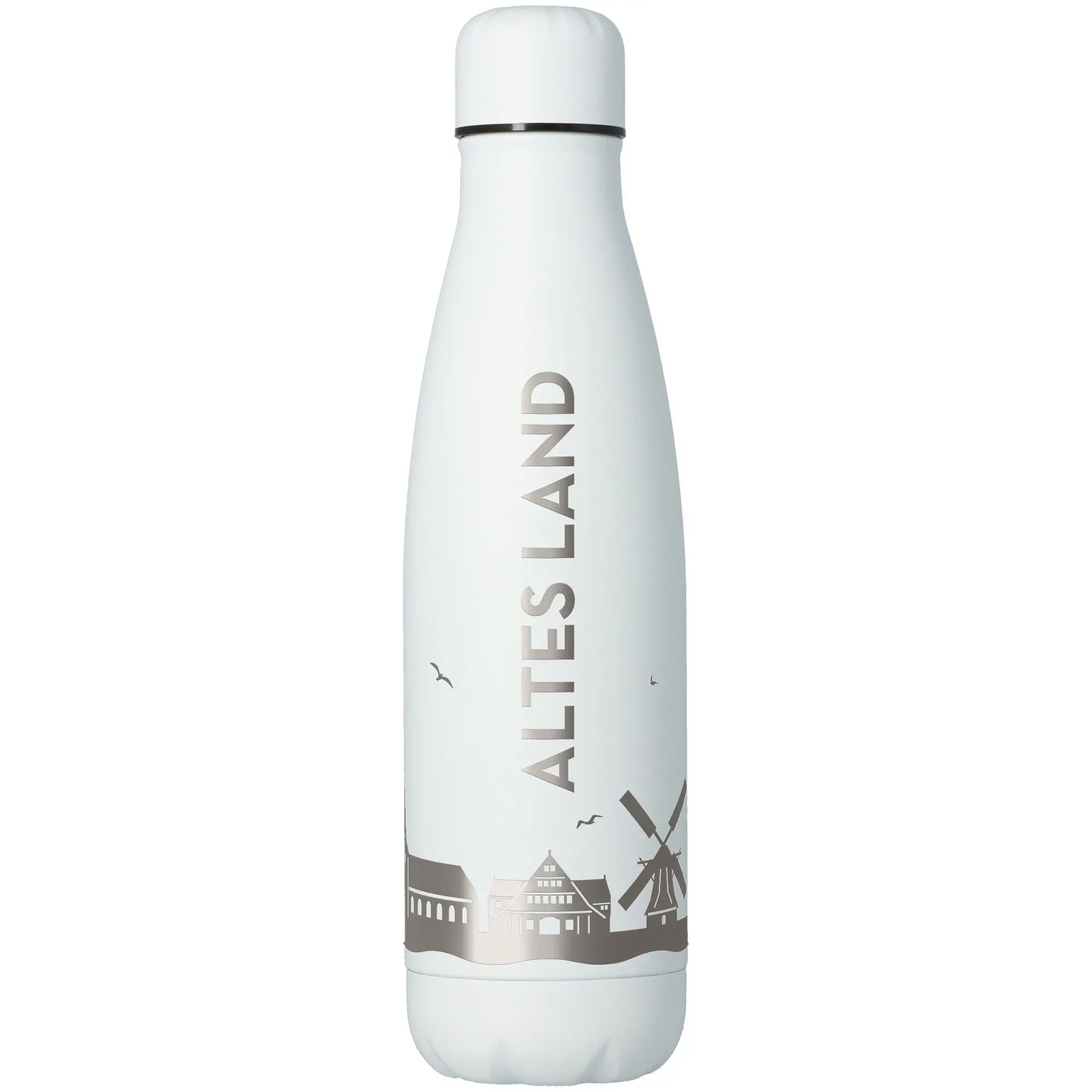 Trinkflasche Skyline Altes Land Weiß 500ml