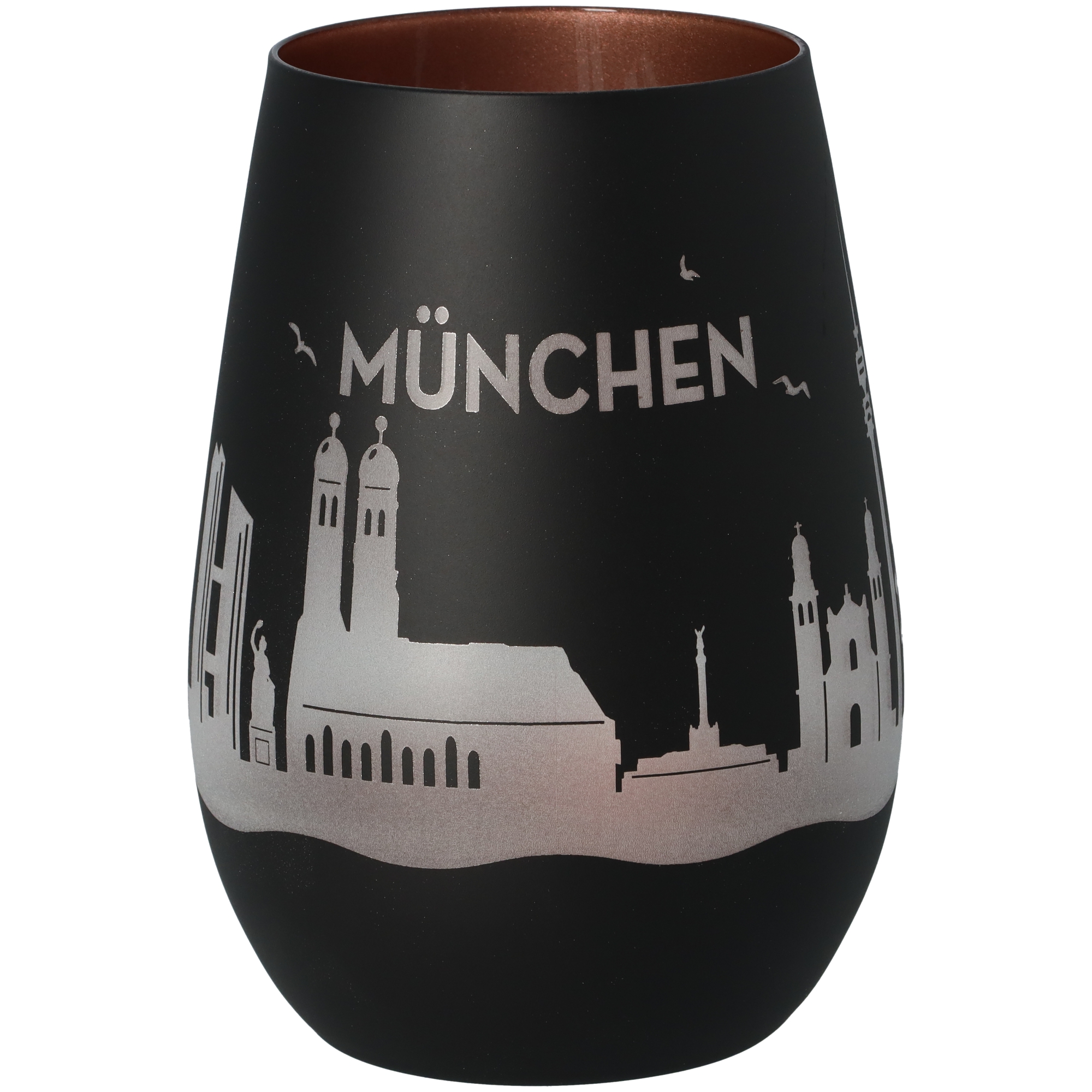Windlicht Skyline München Schwarz/Bronze Windlicht Skyline München Schwarz/Bronze