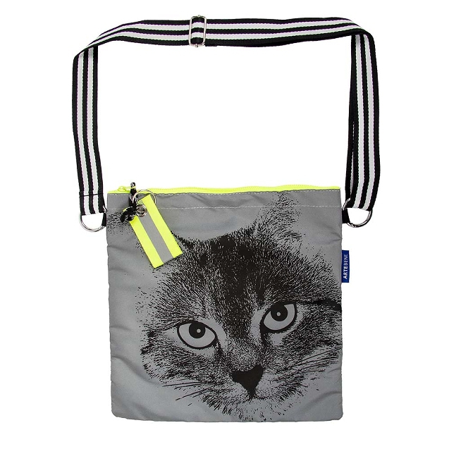Minibag Crossover reflektierend "Katze" Minibag Crossover reflektierend "Katze"