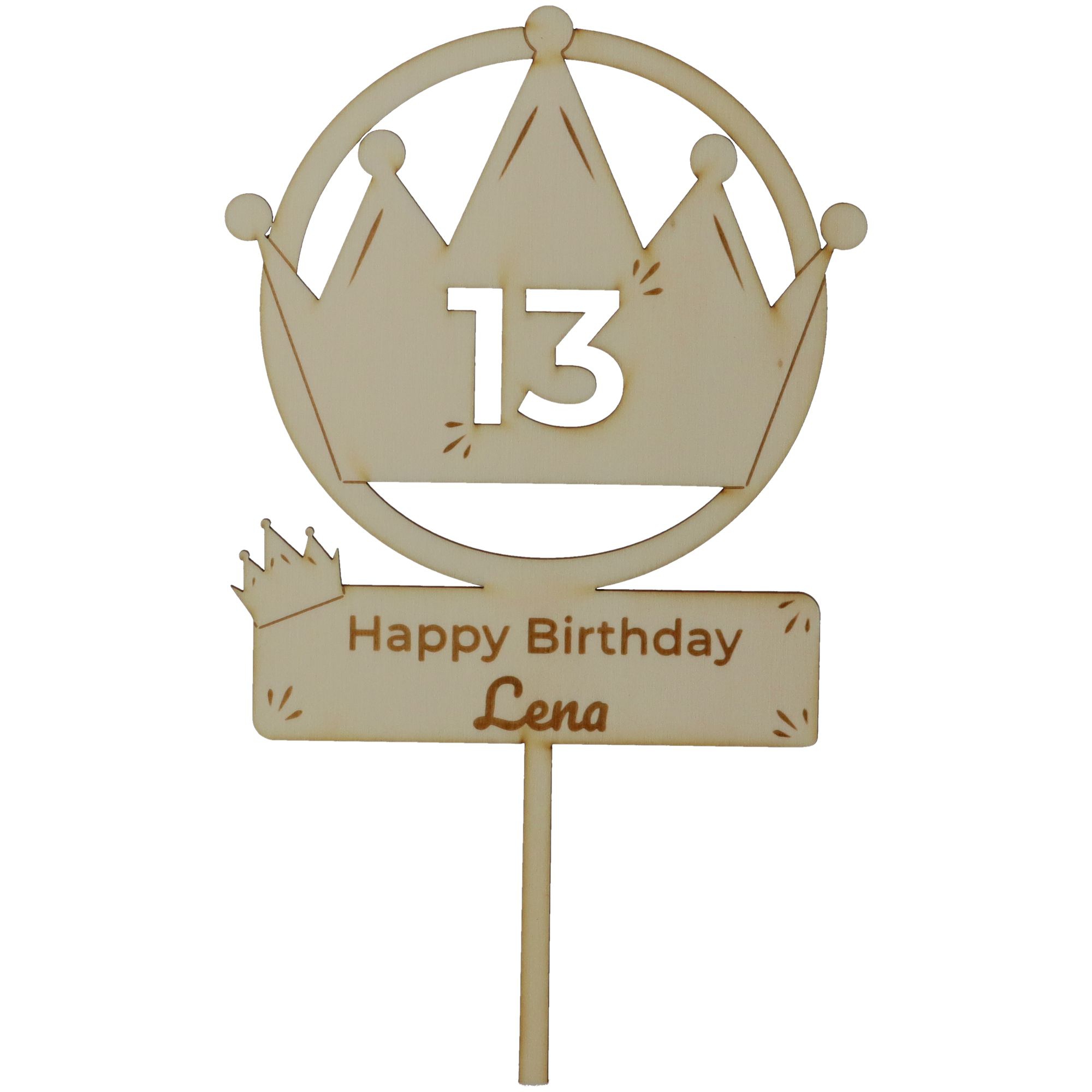 Cake Topper Ballon Krone