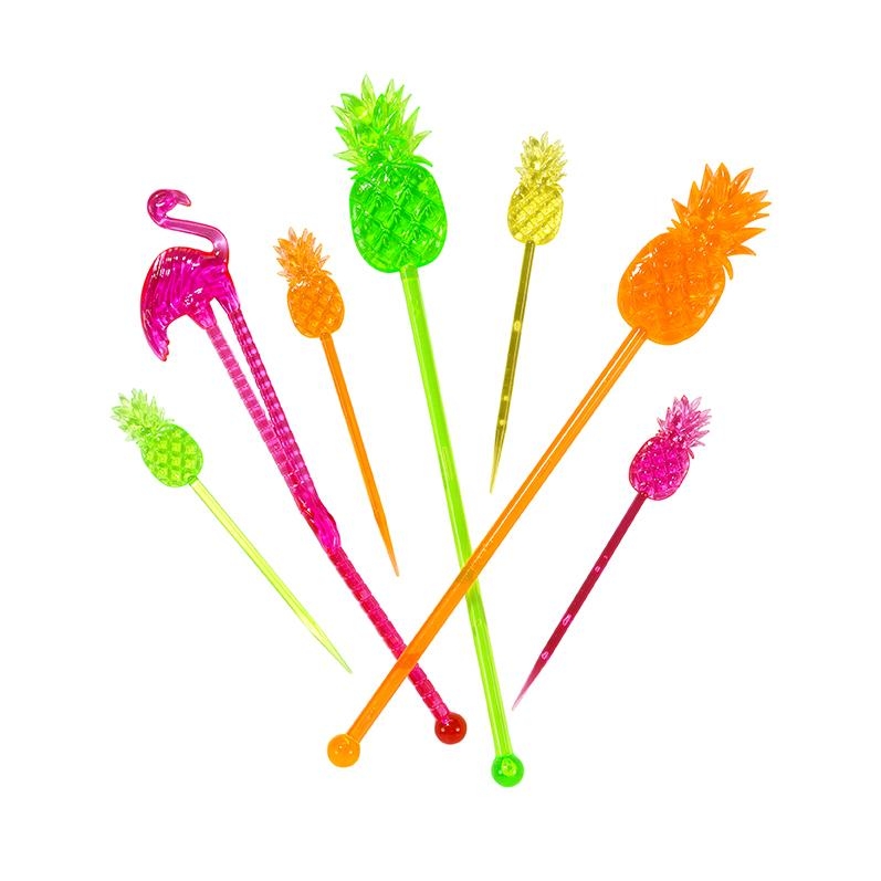 Kuba Fiesta - 24 Ananas & Flamingo Cocktail-Rührer Kuba Fiesta - 24 Ananas & Flamingo Cocktail-Rührer