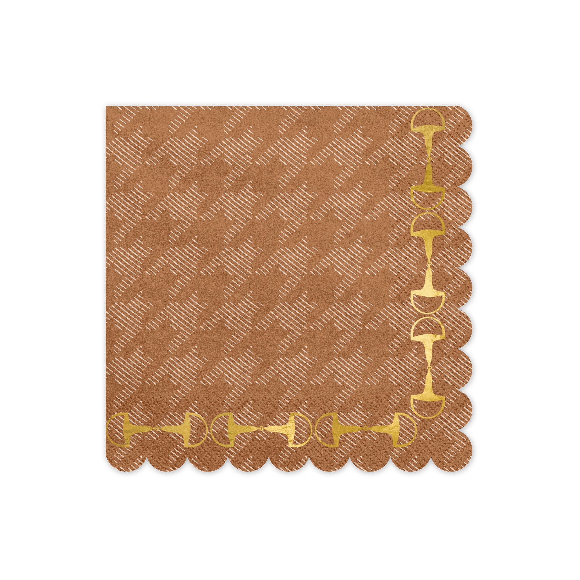 20 Servietten - "Goldene Kringel", Braune Dekoration für Zuhause, Teppich