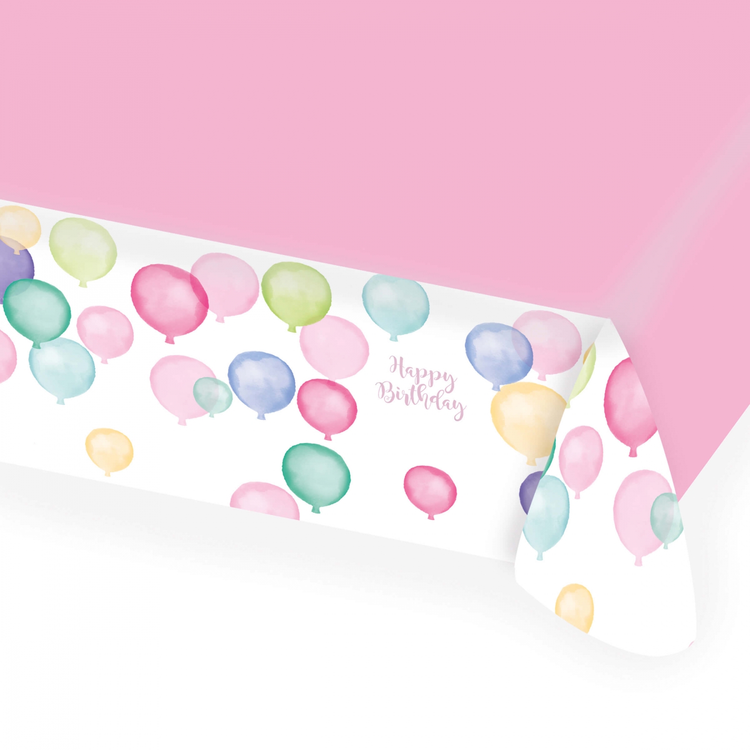 Happy Birthday Pastell - Papiertischdecke