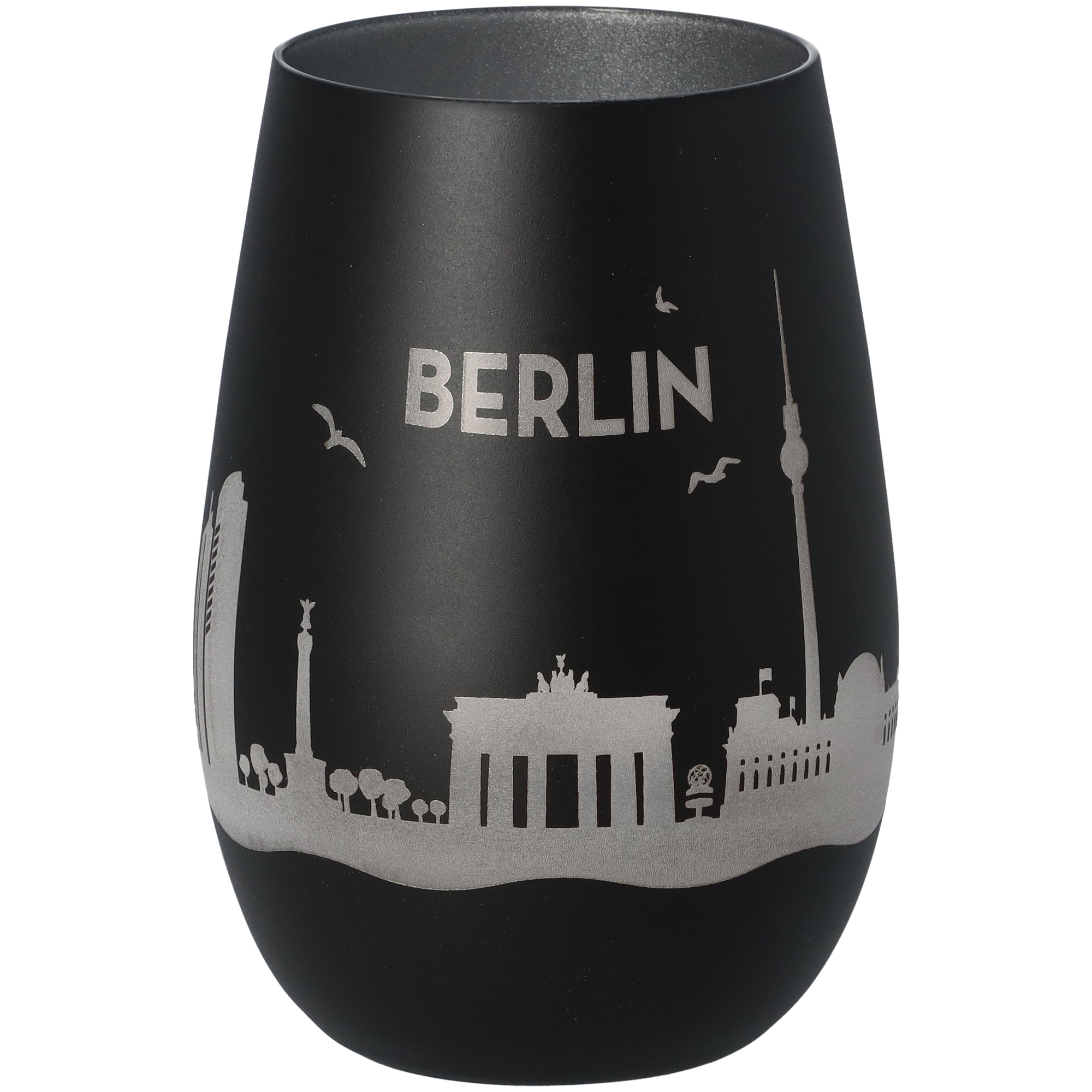 Windlicht Skyline Berlin Schwarz/Silber Windlicht Skyline Berlin Schwarz/Silber