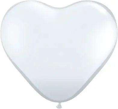 Latexballon Herz Transparent Crystal Ø 45cm
