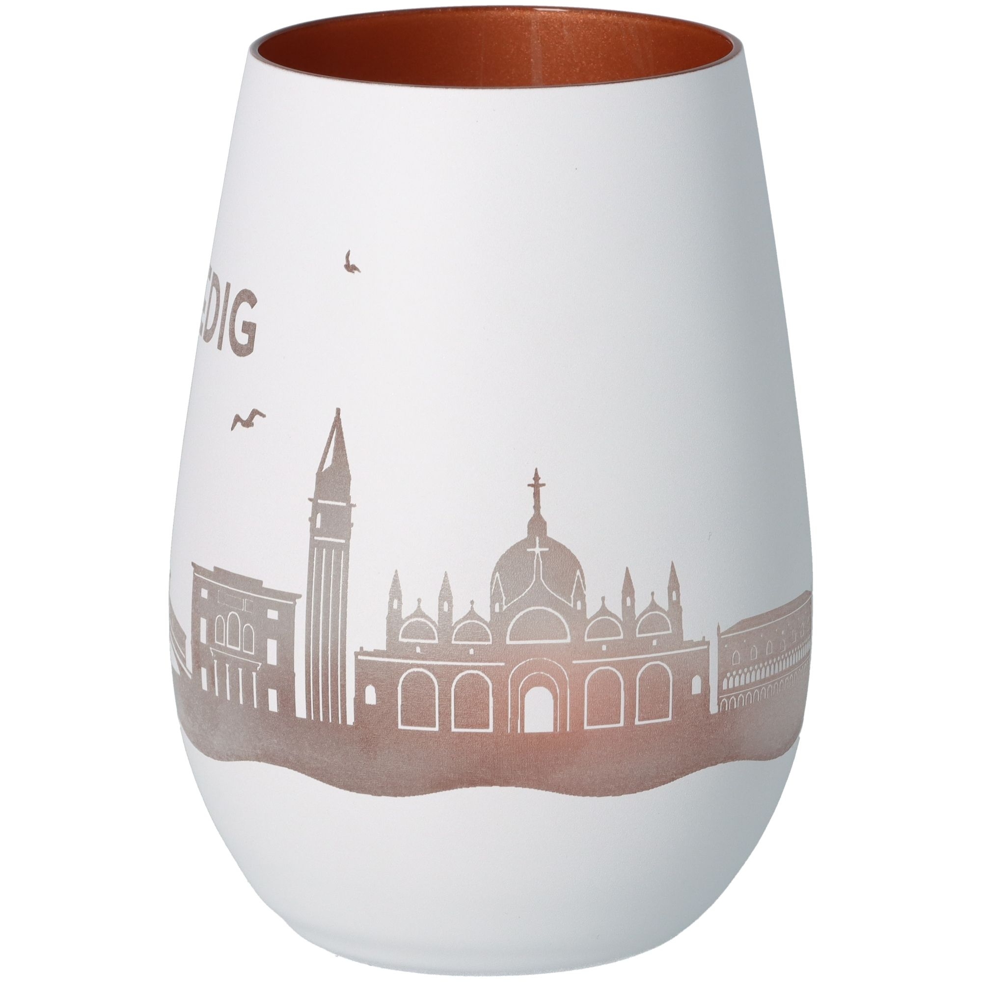 Windlicht Skyline Venedig Weiß/Bronze Windlicht Skyline Venedig Weiß/Bronze