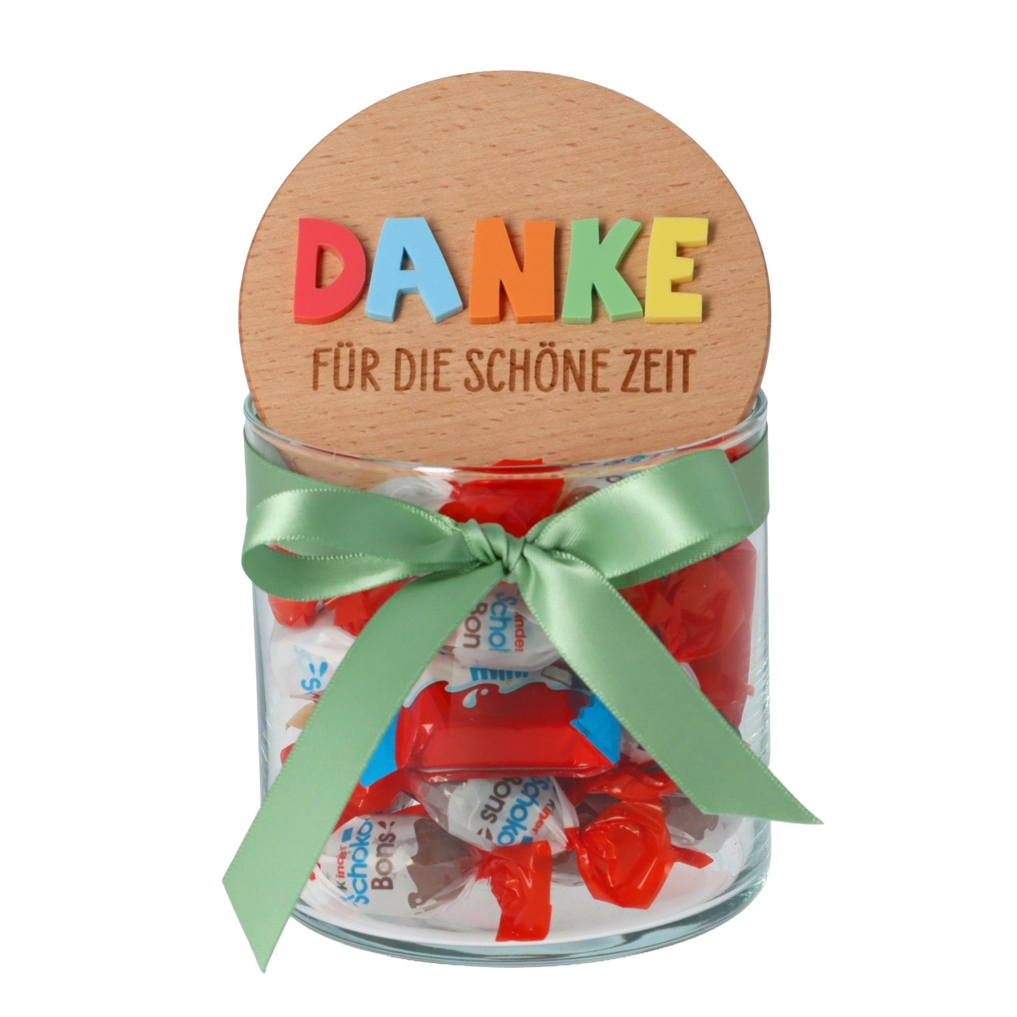 Geschenkglas "Schöne Zeit" Bunt Krug