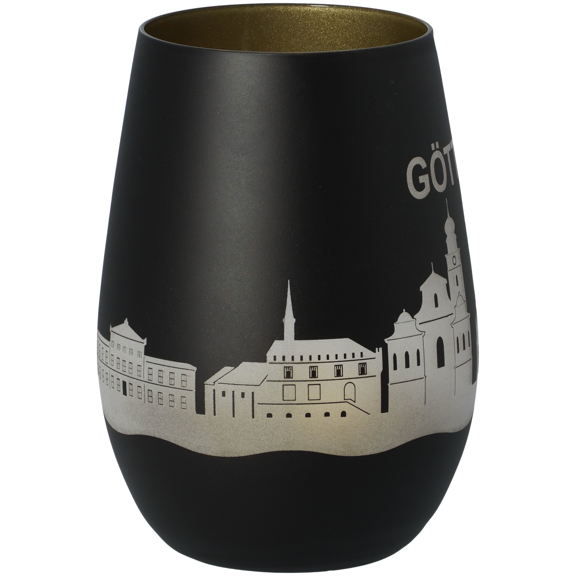 Windlicht Skyline Göttingen Schwarz/Gold Windlicht Skyline Göttingen Schwarz/Gold