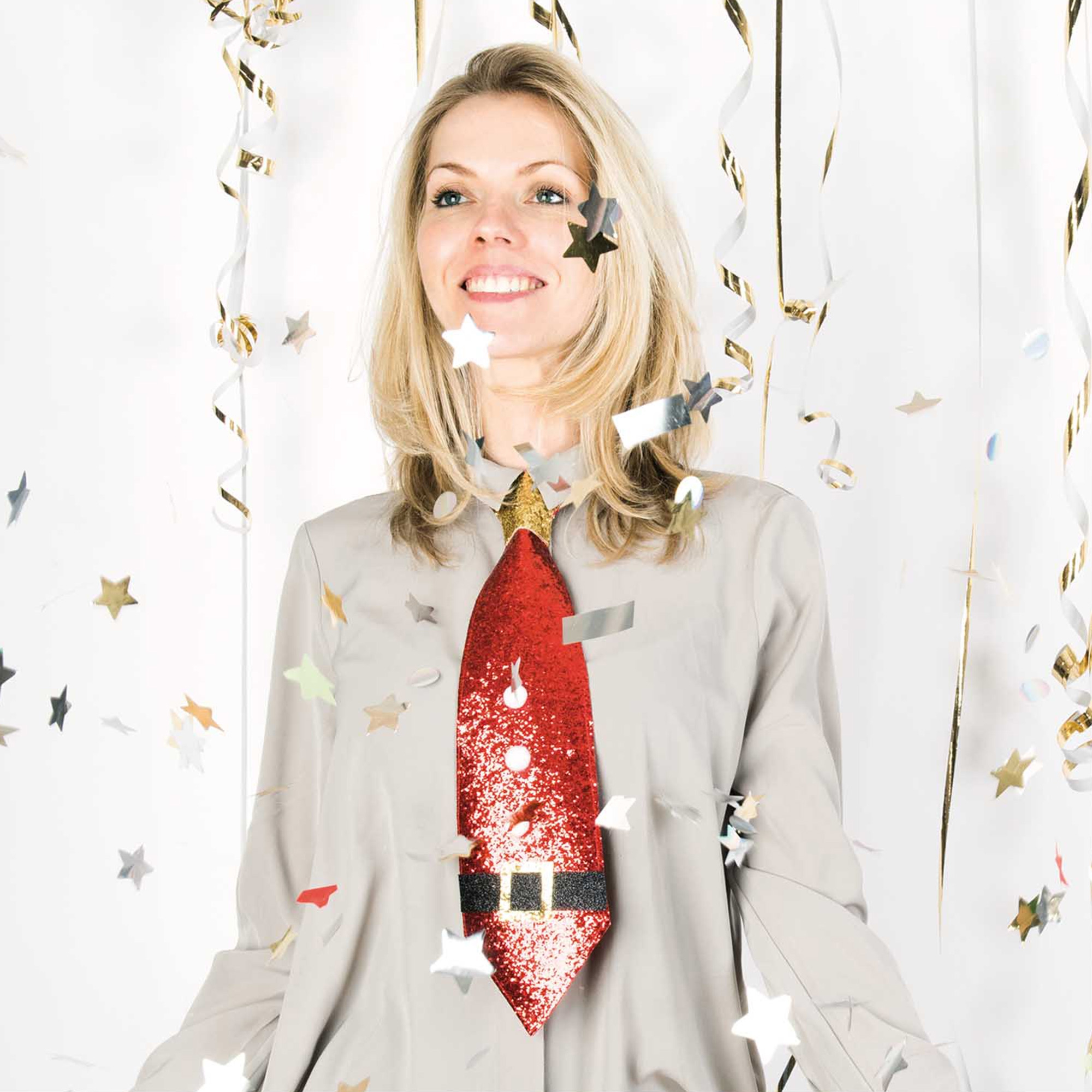 Krawatte, Christmas 40 cm Zubehör, Formelle Kleidung, Krawatte, Blond, Blazer