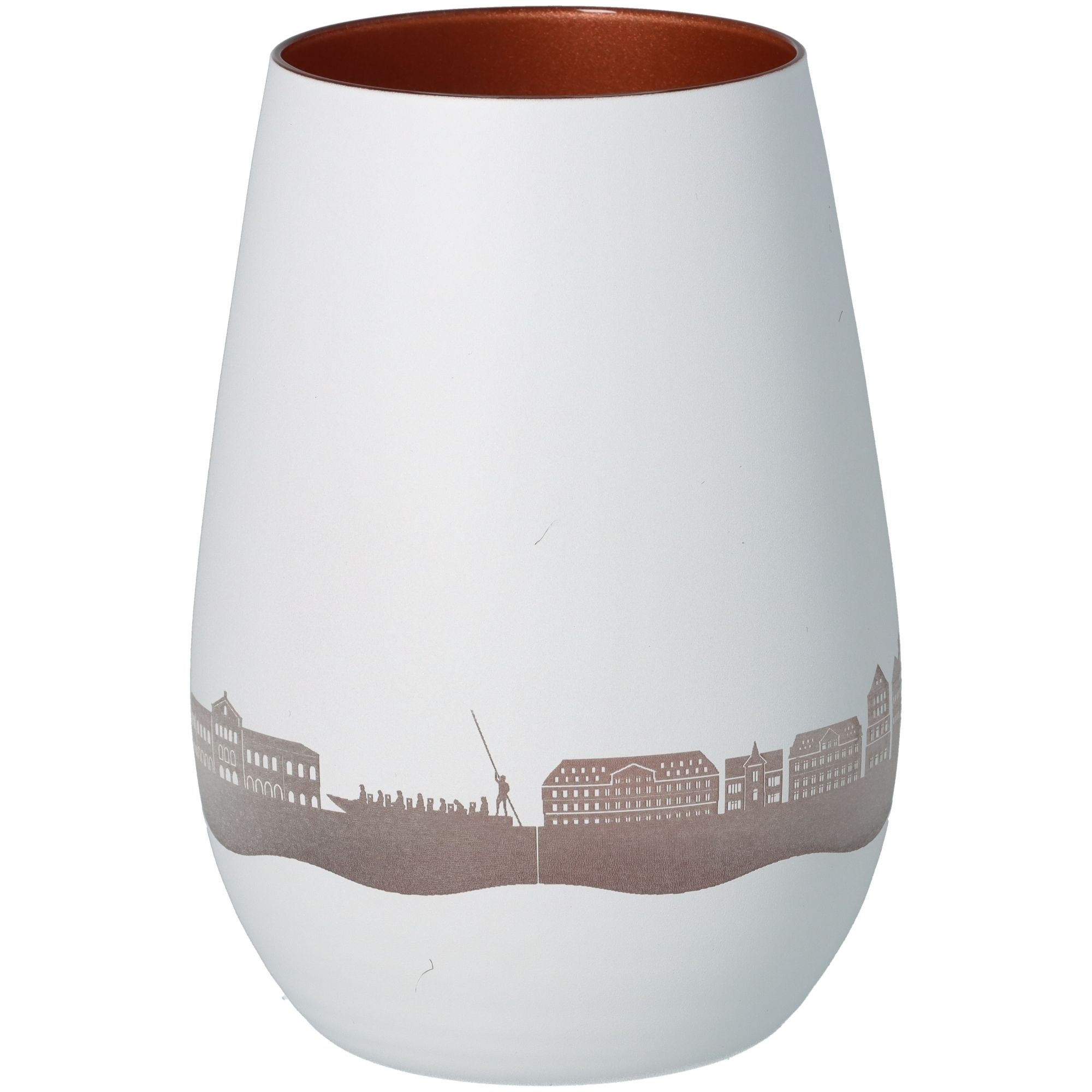 25c4aa34b0ce2e256b6006d69d73166b3209e0cd Windlicht Skyline Tübingen Weiß/Bronze