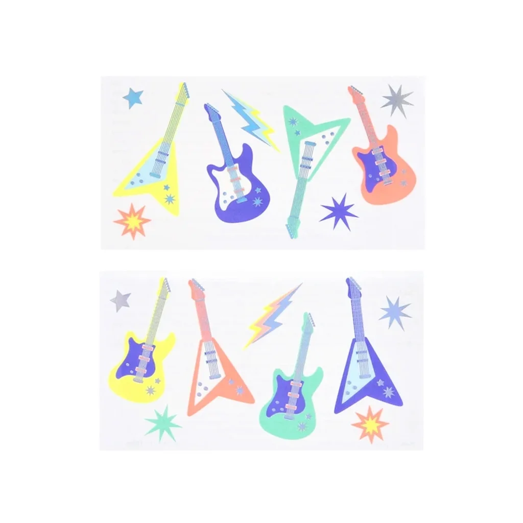 Gitarre, Kunststoff, bunt, Rock-Gitarre, Musikinstrument