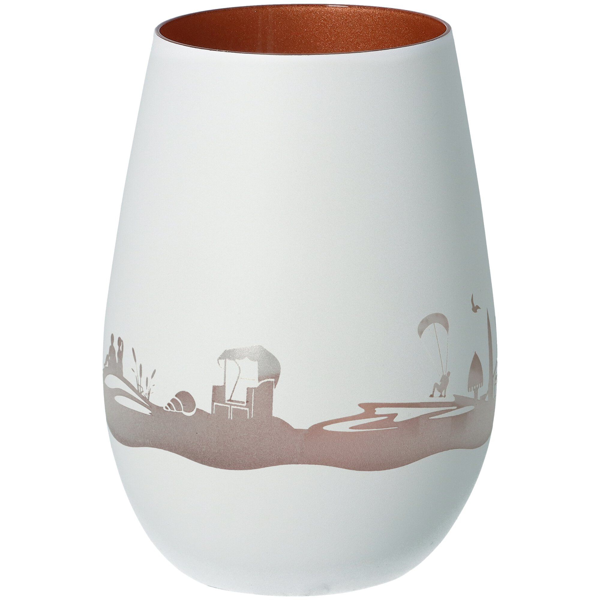 Windlicht Skyline Usedom Weiß/Bronze Windlicht Skyline Usedom Weiß/Bronze