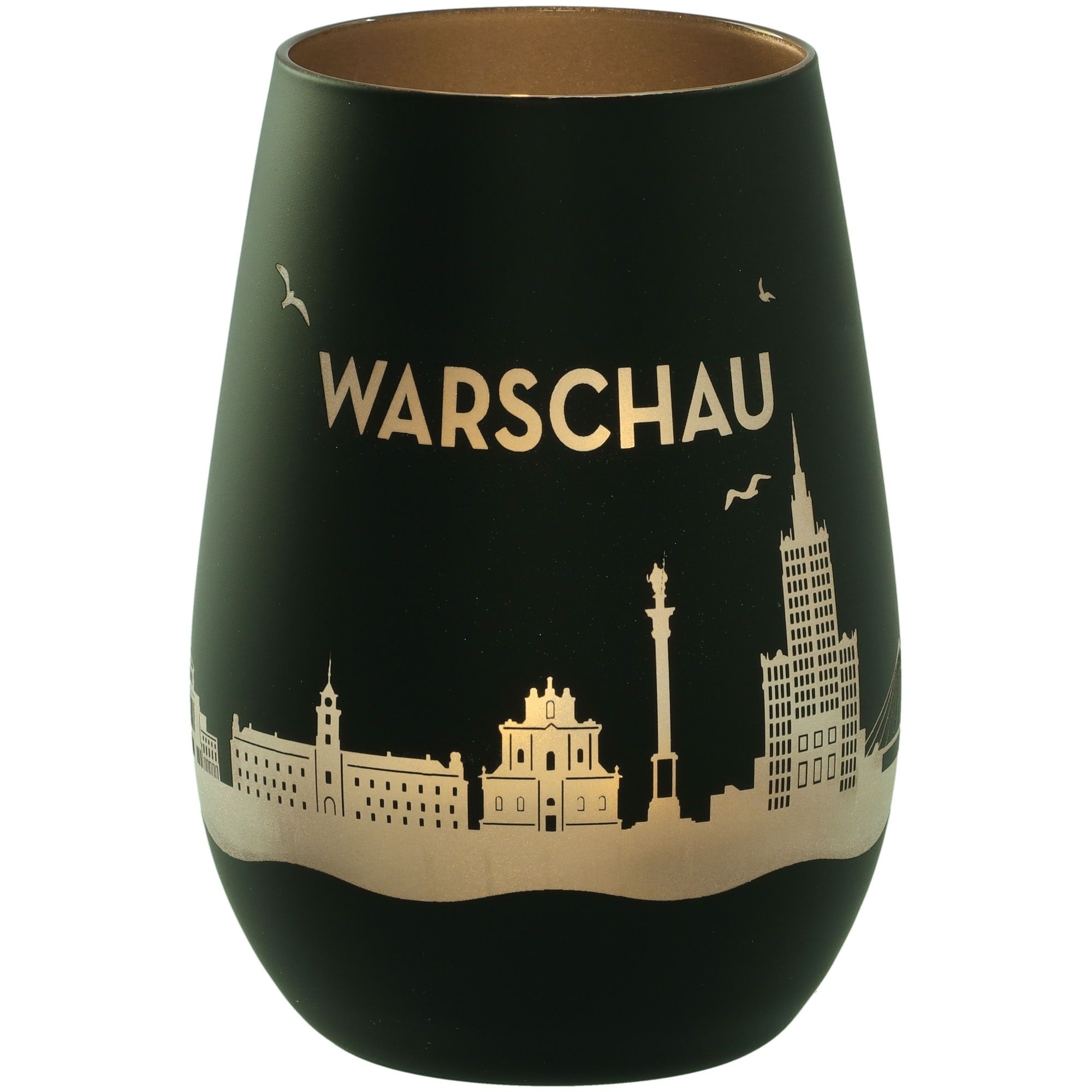 glas, skulptur, warschau, silber, city-silhouette