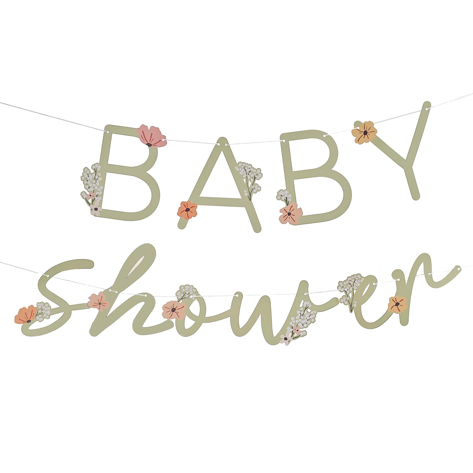Girlande "Baby Shower" Floral Girlande "Baby Shower" Floral