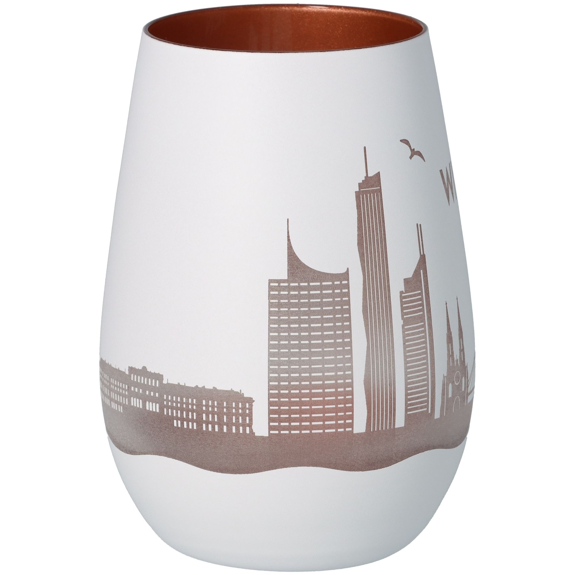 Windlicht Skyline Wien Weiß/Bronze Windlicht Skyline Wien Weiß/Bronze