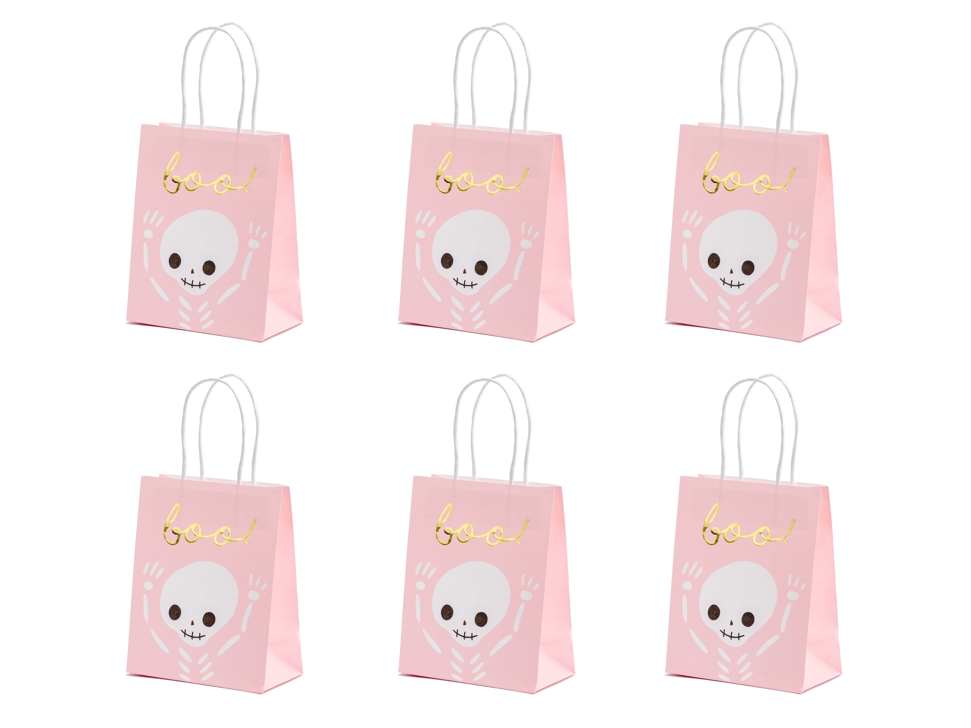 Halloween Party - 6 Papiertüten "Boo!" Halloween Party - 6 Papiertüten "Boo!"