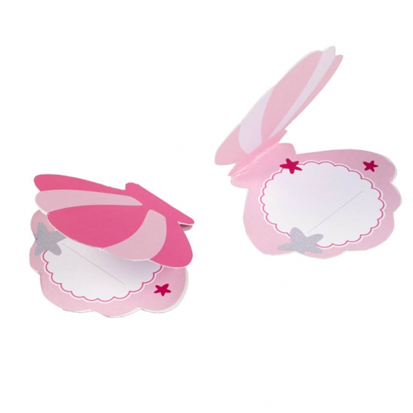 Meerjungfrau - 8 Tischkarten Meerjungfrau - 8 Tischkarten