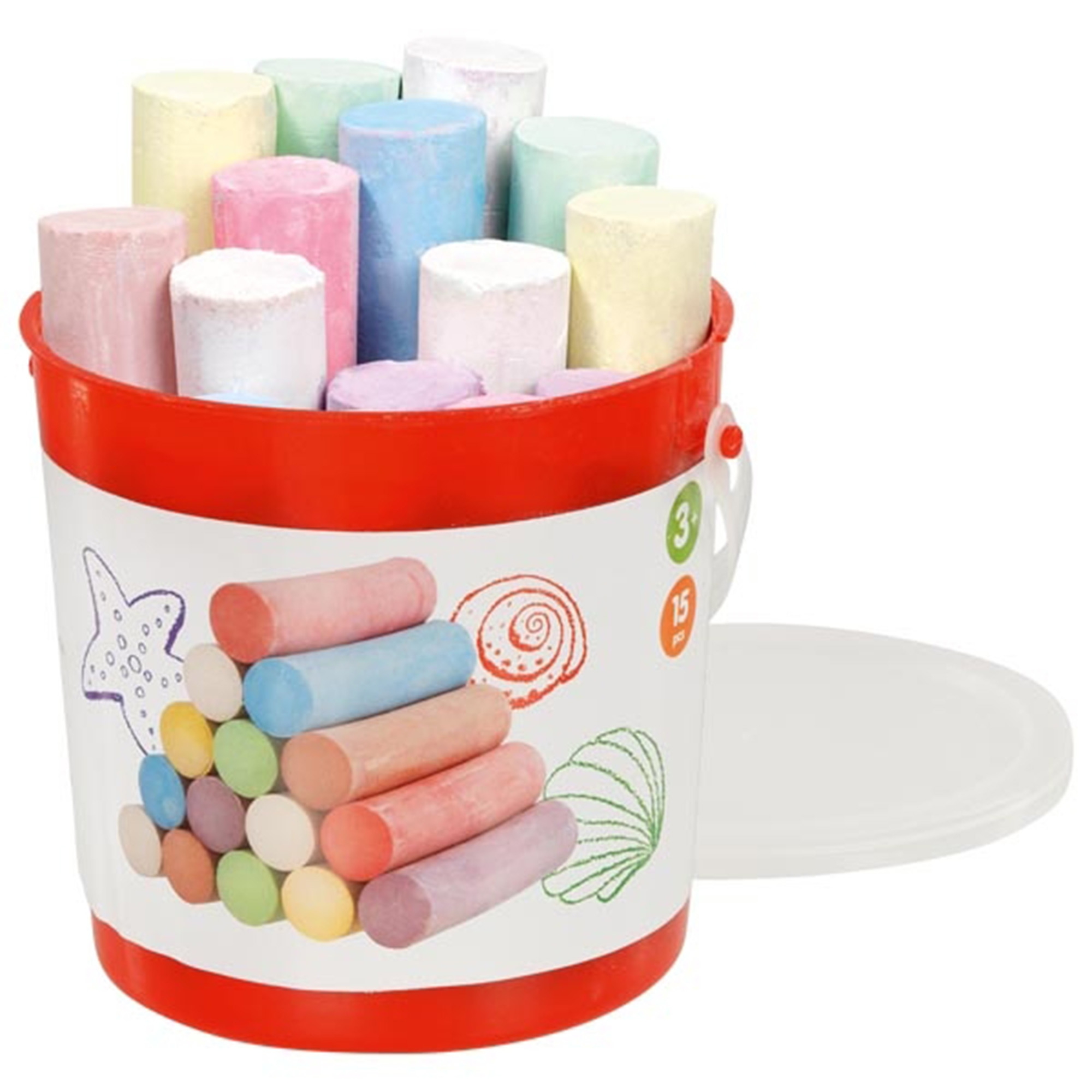 Goki - Trageeimer Straßenmalkreide 15er Set Goki - Trageeimer Straßenmalkreide 15er Set