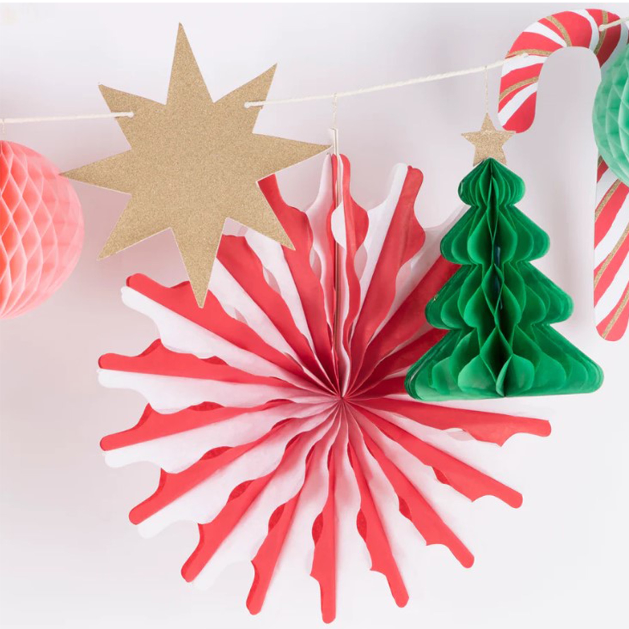 Meri Meri - 1,8 m Weihnachtswabengirlande Meri Meri - 1,8 m Weihnachtswabengirlande