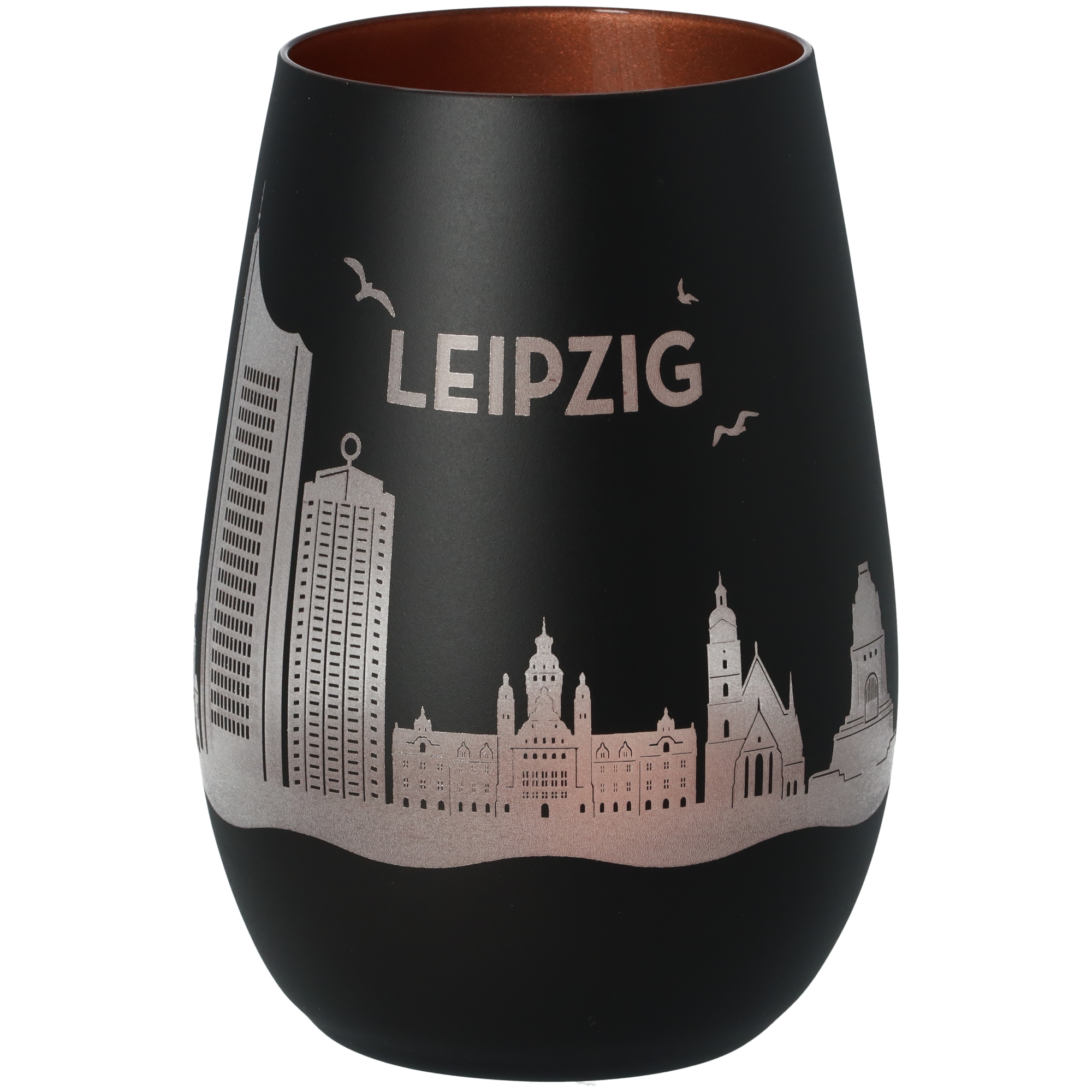 Windlicht Skyline Leipzig Schwarz/Bronze Windlicht Skyline Leipzig Schwarz/Bronze