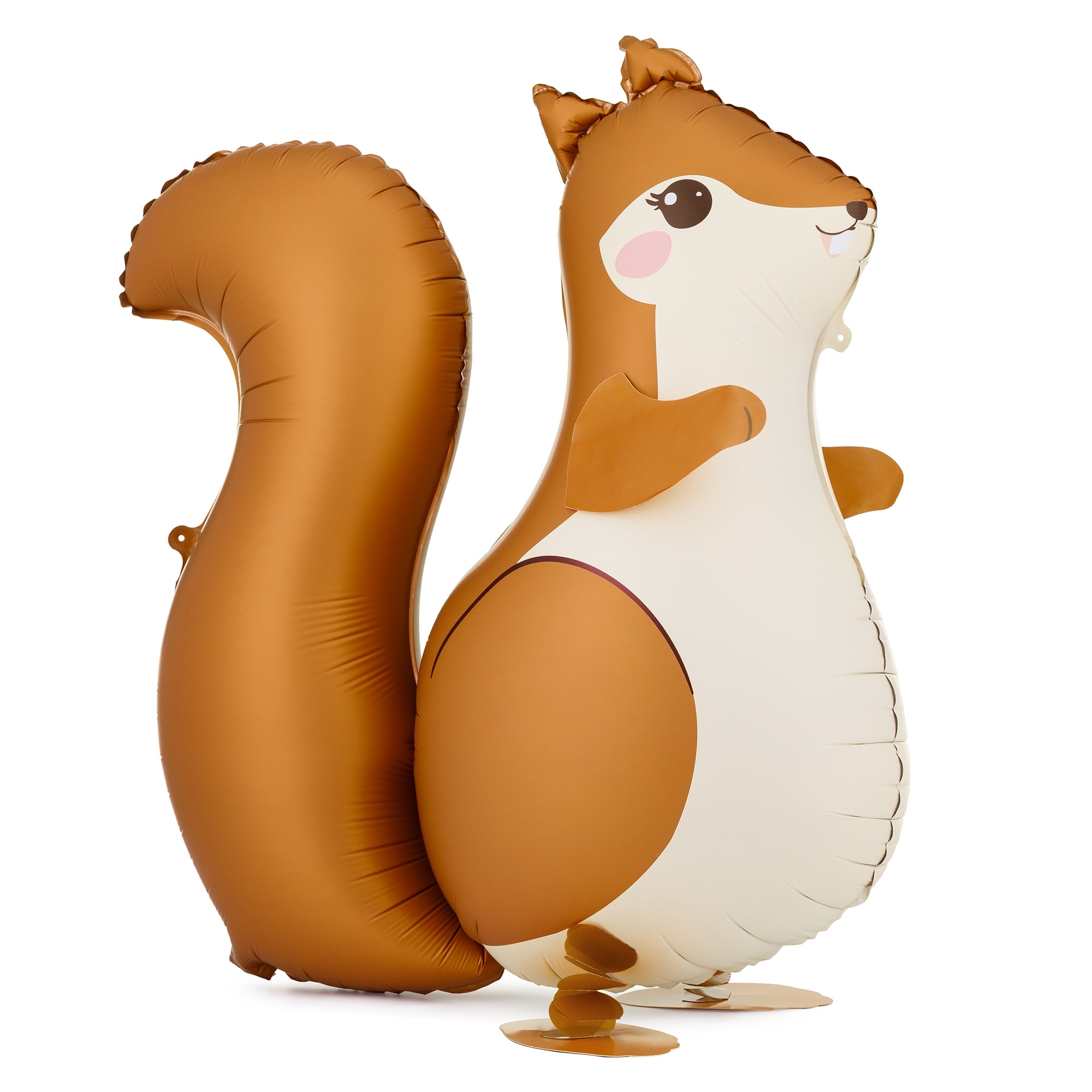 Fizzy Squirrel Ballon, Ballon Eichhörnchen, Mylar Ballon, Tierballon, Party-Deko