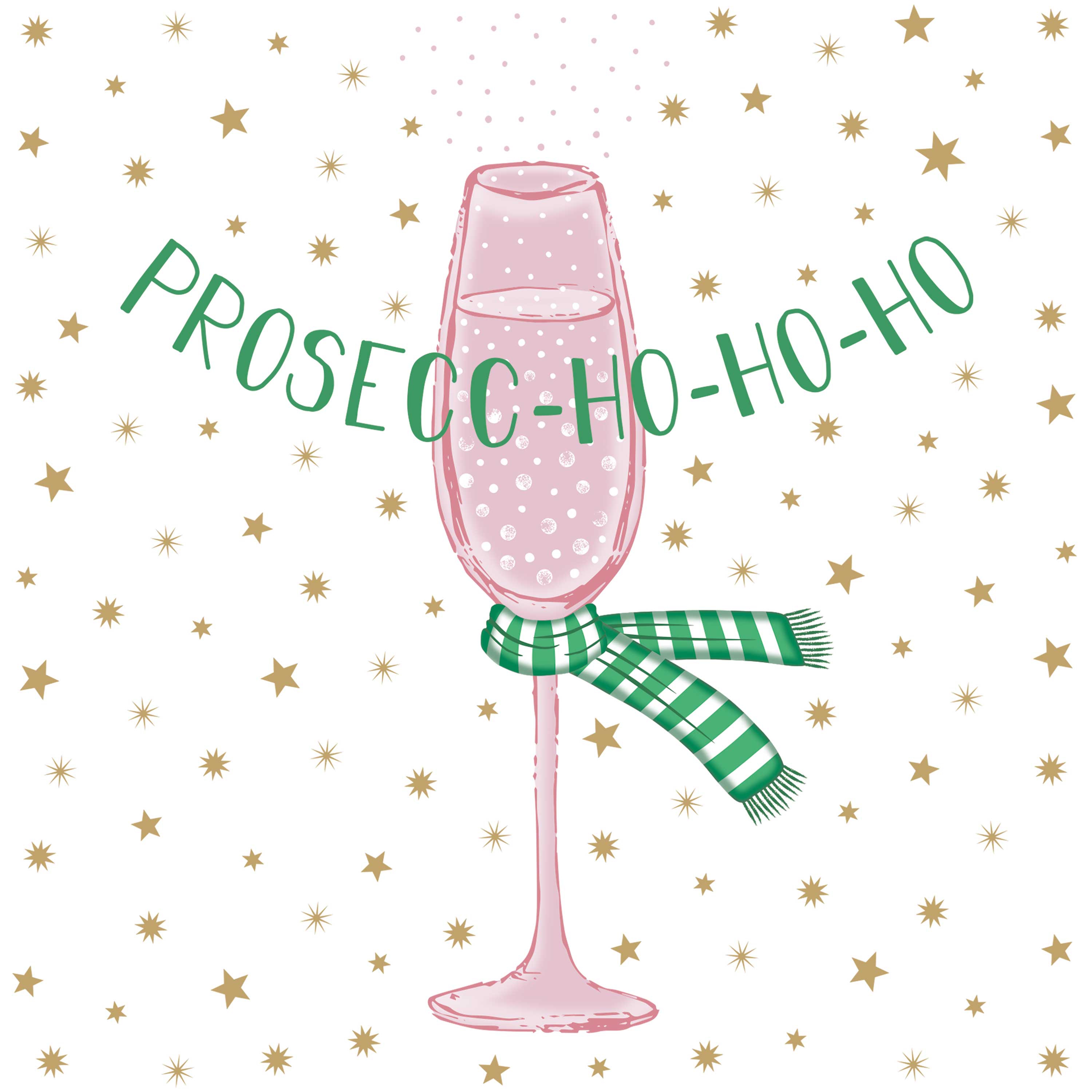 20 Servietten "Prosecc-Ho-Ho-Ho"