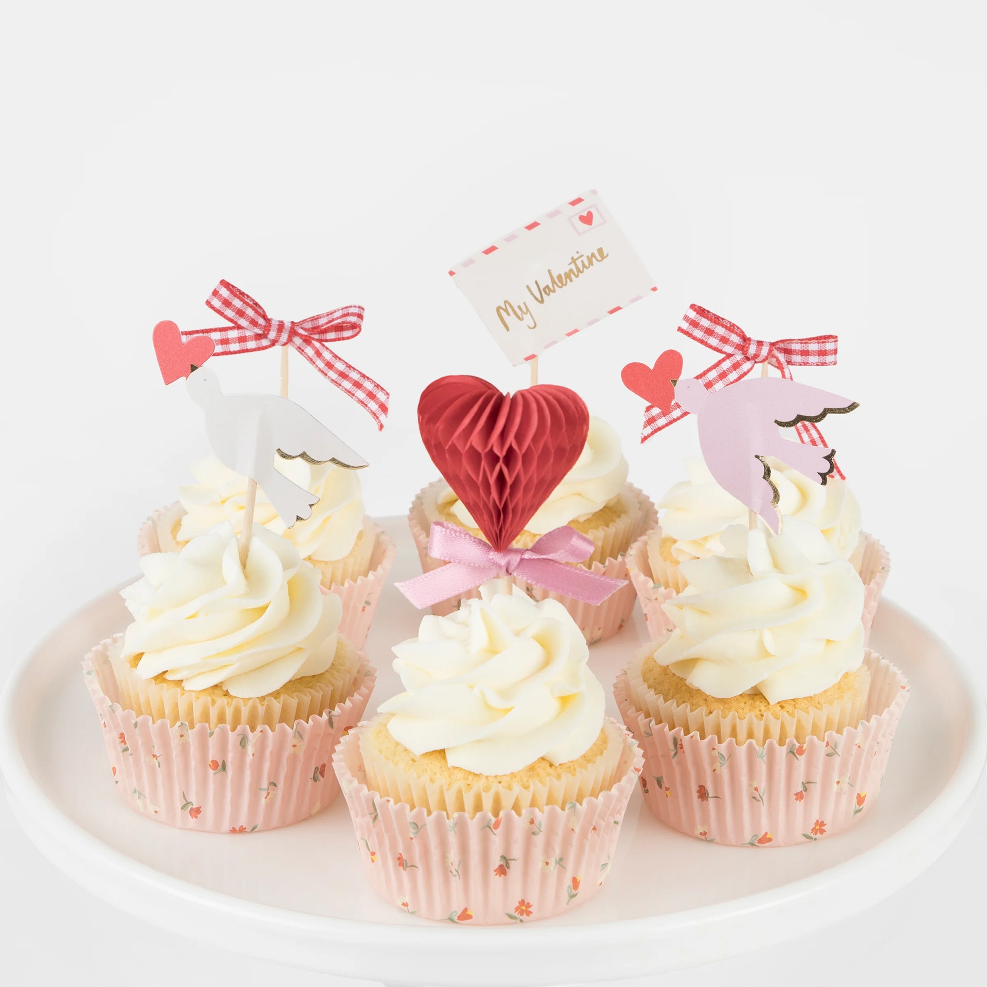 Meri Meri - Cupcake Kit "Lovebird" Torte, Sahne, Cupcake, Geburtstagstorte, Zuckerguss